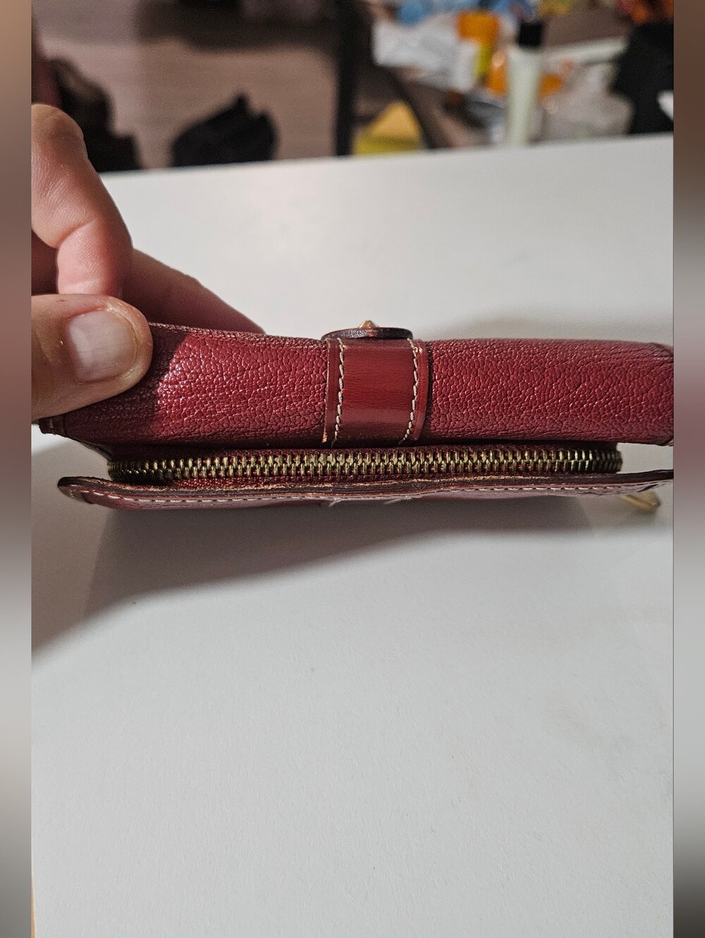 Red Louis Vuitton Suhali Portefeuille Le Favori Compact Wallet - Picture 6 of 14